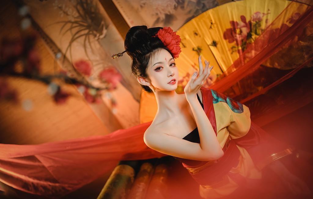 黑丝学姐 沧霁桔梗 全套cos写真图片合集